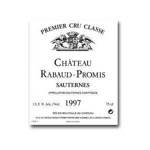  Chateau Rabaud promis Sauternes 750ML Grocery & Gourmet 
