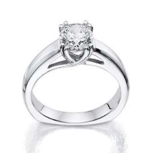  AGS Certified Diamond Solitaire Ring 3/4ct   Size 5 