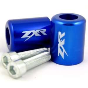  03 06 Kawasaki Z1000 ZXR Bar Ends   Blue by Volar 