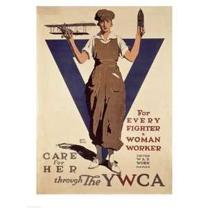   For Every Fighter a Woman Worker YWCA   Poster (18x24)