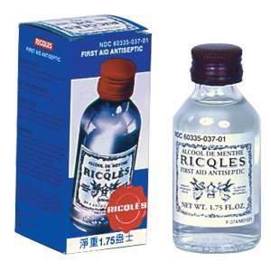 Peppermint cure alkohol muntalcohol alcool di menta Ricqles First Aid 