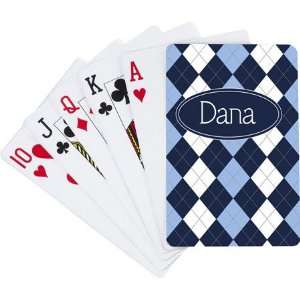   Devora Designs   Playing Cards (Blue Argyle)