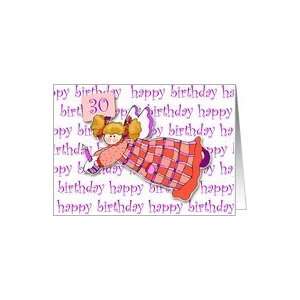  30 Years Old Cupcake Angel Birthday Card Toys & Games