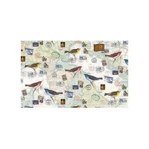  Bird & Postal Stamp Italian Paper