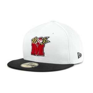  Maryland Terrapins New Era NCAA White 2 Tone 59Fifty Hat 