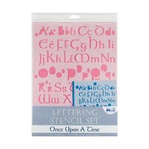  New   Lettering Stencil 4 Piece Sets   Once Upon A Time by 