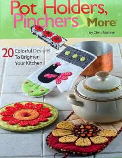 Pot Holders, Pinchers, & More Quilted & Sewn, Patterns, Templates 