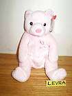 ITS A GIRL wearing diaper Ty Beanie Babies Bear PINK items in Levra 