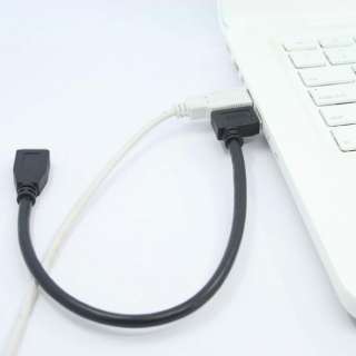 12C right angle USB 3.0 A male to Micro B male cable BK  