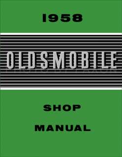 1958 Oldsmobile 88 98 Repair Shop Manual Olds 58  