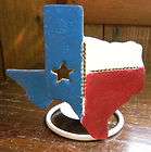 State of Texas Shaped Metal Tea Light Cand
