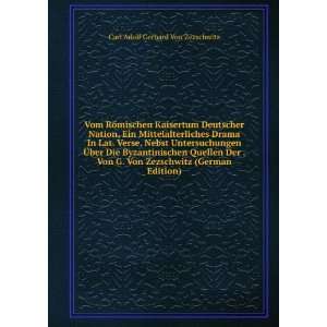   German Edition) Carl Adolf Gerhard Von Zezschwitz  Books