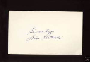 Dino Restelli 1949 Pirates MINT Autographed Index Card  