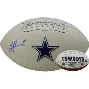  Troy Aikman signed Dallas Cowboys Logo Football  Aikman 