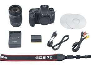 Canon EOS 7D SLR Camera + 28 135 IS Lens + Case & More 0013803117530 