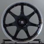 17 inch Wheels Rims Honda Civic Acura Integra Black FF7  
