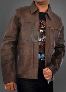 Inception Leonardo DOM COBB Classic Vintage Brown Leather Jacket 