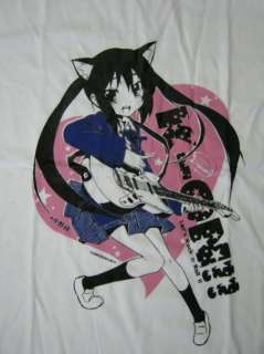 ON T Shirt No.4 Nakano Azusa Azu Nyan Guitar CatEar  