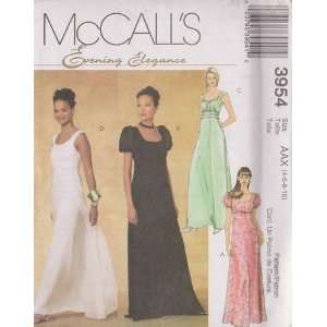   McCalls Evening Elegance Sewing Pattern 3954 (Size AAX 4 6 8 10