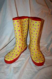 TAMARA HENRIQUES Roses Rainboots Gumboots Size 38 7.5  