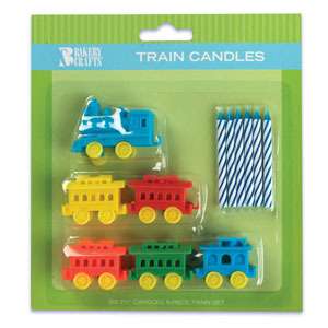 Train Cake Topper with Candles Birthday Decoration  