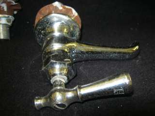 Chrome/Nickel Faucets Antique Pair #259 11  