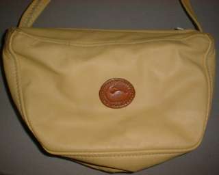 VTG Chic Leather Mustard Yellow Purse Handbag Slouchy Satchel Bag Boho 