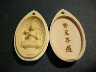 Buddhism Netsuke SEISHI BOSATSU   (for necklace / for car accessory 