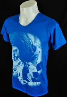 Neck Blue John Frusciante RHCP Punk Rock T Shirt XL  