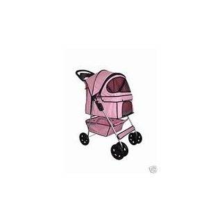 Classic Pink 4 Wheel Pet Stroller by BestPet