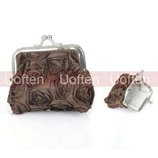1x Roses Flowers Lady Women Girls Coin Purses Wallet  