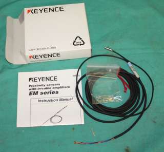 Keyence EM 038 Proximity sensor in cable amplifier NEW  