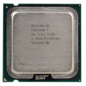 Intel Pentium 4 651 3.40GHz 800MHz 2MB Socket 775 CPU 