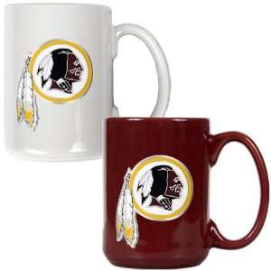 Sports NFL REDSKINS 2pc Ceramic Mug Set   Primary Logo 