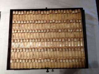 Newall Swiss Watch Stem Cabinet from 1940s   full of stems  