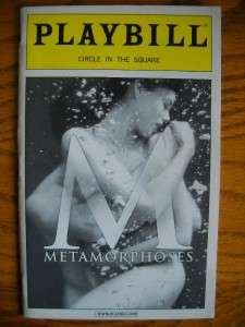 Playbill Metamorphoses Mary Zimmerman Anjali Bhimani Christopher 