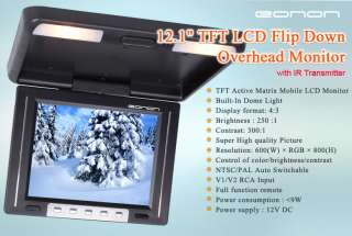 436 Eonon 12.1 LCD Roof Mounted Overhead Monitor 8d  
