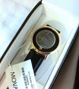 GOLD MOVADO SAPPHIRE MUSEUM  BIG 38mm FACE 88 G1 1852   