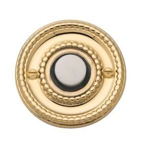 Baldwin 4850151 Antique Nickel Door Bell with Lighted Button 4850