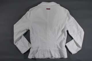 Womens Hard Tail Sweatshirt Jacket White Size Small NWT  