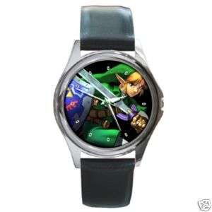 Legend of Zelda ultimate Link and shield leather watch  