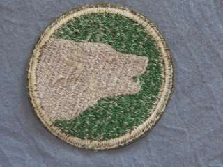 PATCH WWII US ARMY 104TH INFANTRY DIVISION NICE FACE SNOWBACK CUTEDGE 