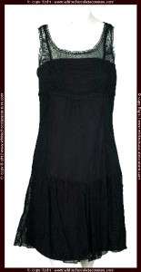 NEW Zara Woman Black Polyester Laced Tunic Dress Small S 4  