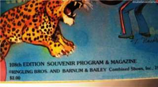  Barnum & Bailey Circus Program 108th edition 1978 Datsun 510  