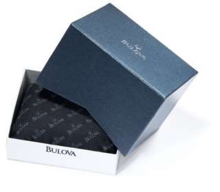 Bulova Mens Chronograph 20 Diamonds Case Black Dial and Rubber Strap 