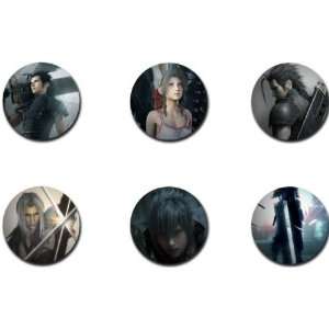  Set of 6 Final Fantasy CRISIS CORE Pinback Buttons 1.25 