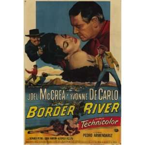  Border River (1953) 27 x 40 Movie Poster Style A