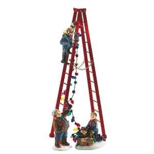 Department 56   Town Tree Trimmers # 5566 2 Set of 4 Handpainted 