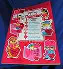 VTG FINE, MINT CONDITION UNCUT 1965 WHITMAN   130 FLOCKED VALENTINES 