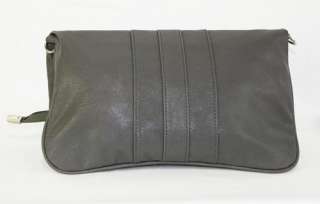 Grey Party Clutch Large Handbag Chain Purse 2 in 1 Shoulder Gray Bag 